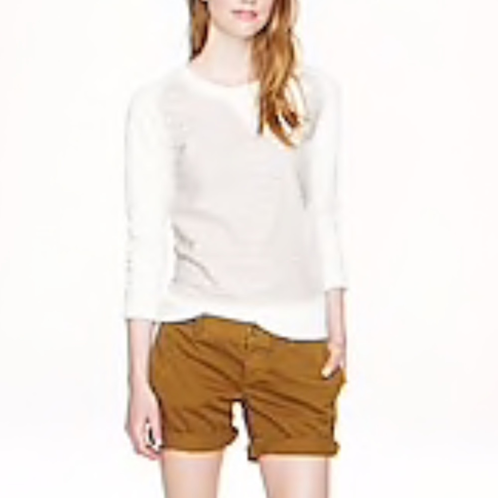 [J. Crew]  Eyelet Sweatshirt